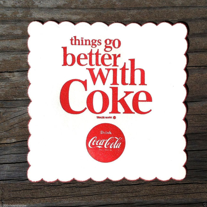 COCA-COLA COKE Drink Coasters 1963