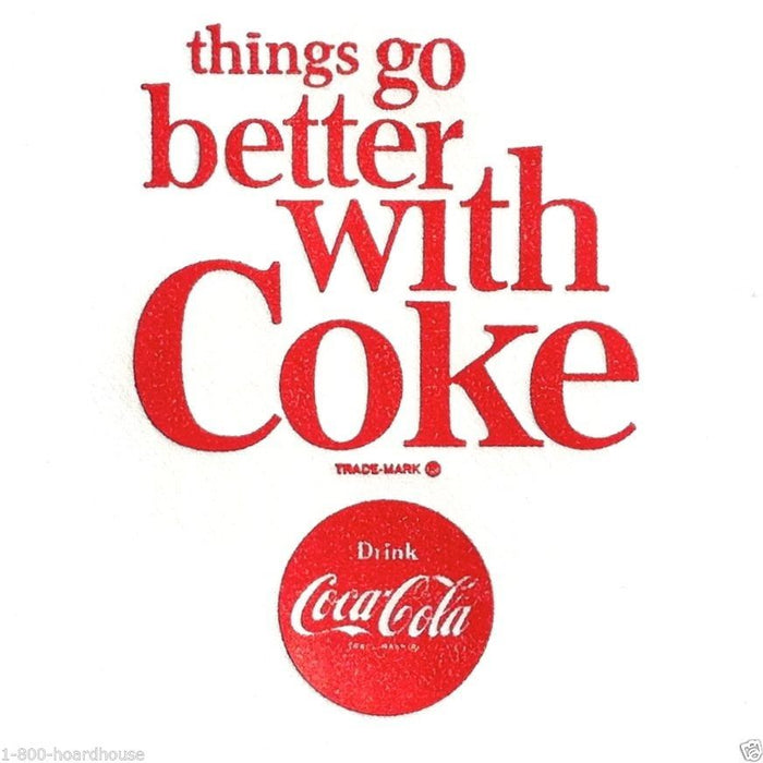 COCA-COLA COKE Drink Coasters 1963