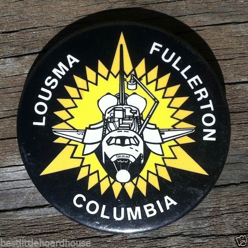 NASA COLUMBIA Space Shuttle Pin Pinback 1982