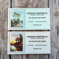 120 WHOLESALE 1920s FURGESON FURNITURE Ink Blotter FUNERAL DIRECTOR Marengo Iowa