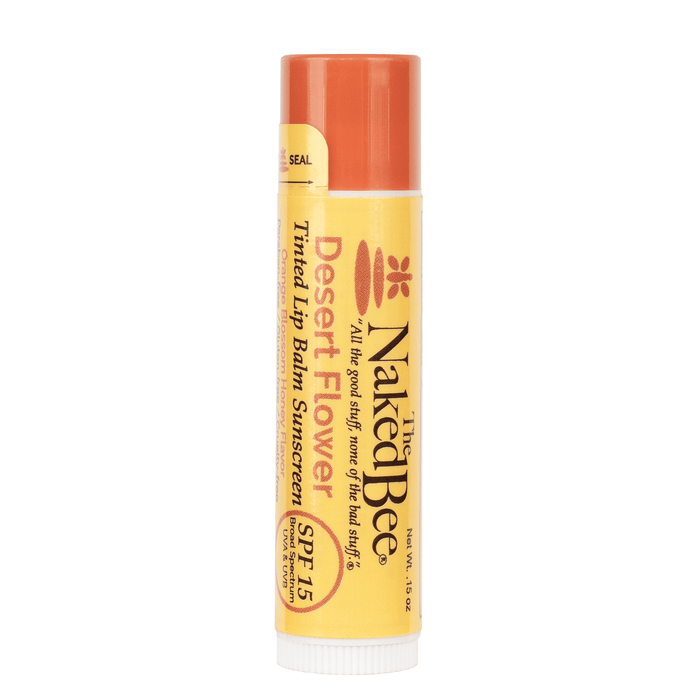 .15 Oz Orange Blossom Honey Spf 15 Tinted Lip Balm, Desert Flower The Naked Bee lip balm