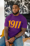 1911 Purple/Gold Chenille Tee