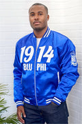 1914 Blu Phi Sigma Bomber Jacket