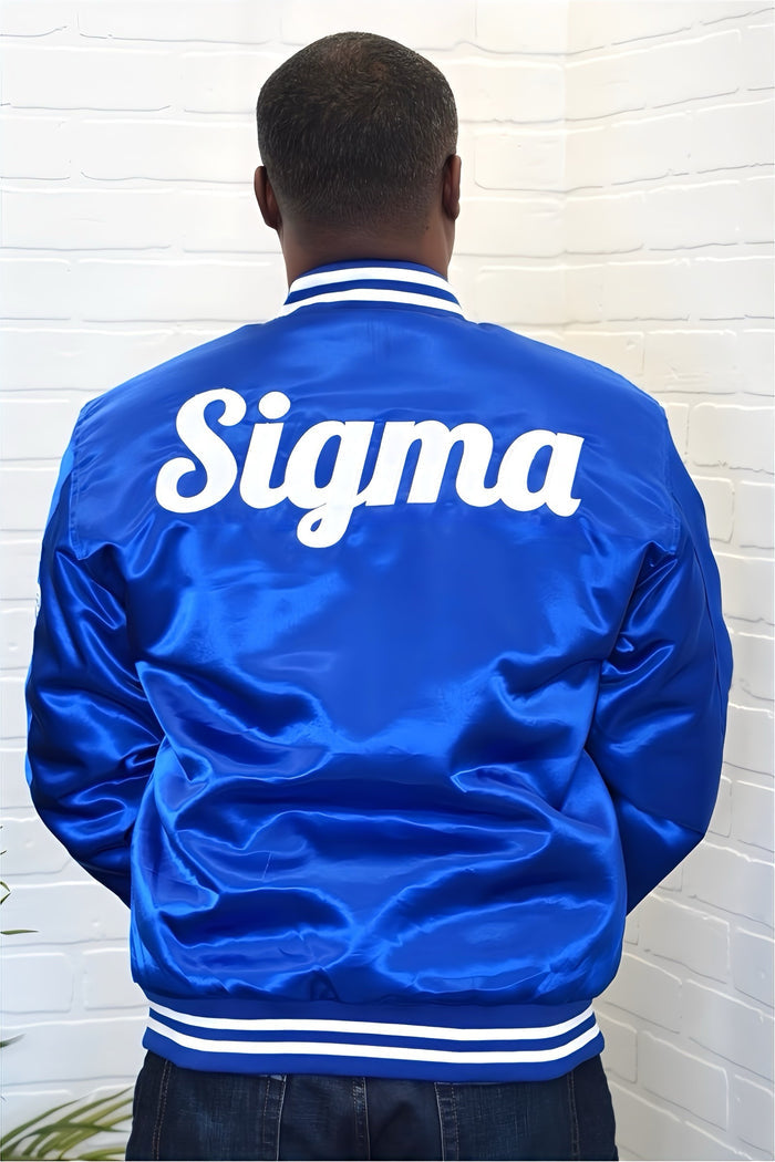 1914 Blu Phi Sigma Bomber Jacket