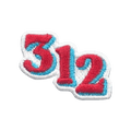 312 Patch - Red & Blue