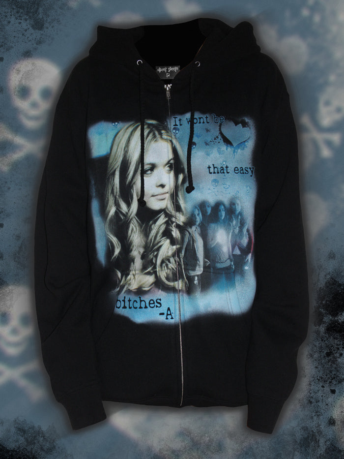 "-A" zip up hoodie