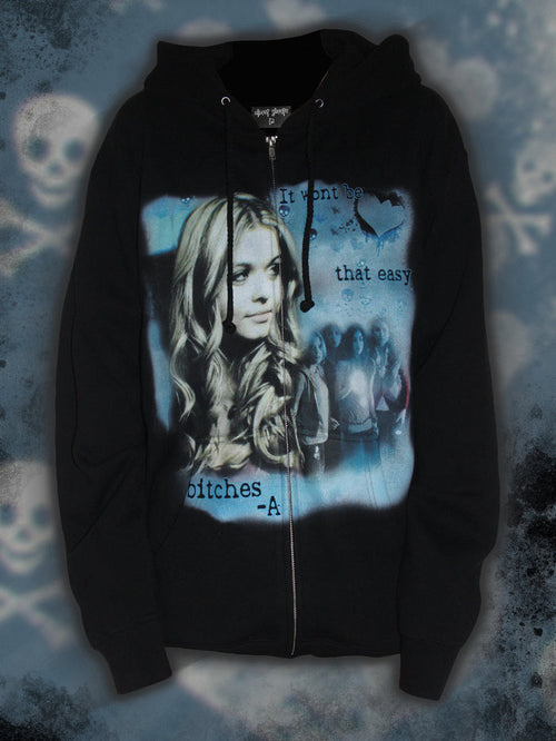 "-A" zip up hoodie