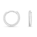 Add A Charm CZ Hoop Earring Silver Amanda Blu Earrings