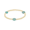 Admire Gem 3mm Gold Bracelet Amazonite e.newton Designs BRACELET