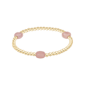 Admire Gem 3mm Gold Bracelet Pink Opal e.newton Designs BRACELET