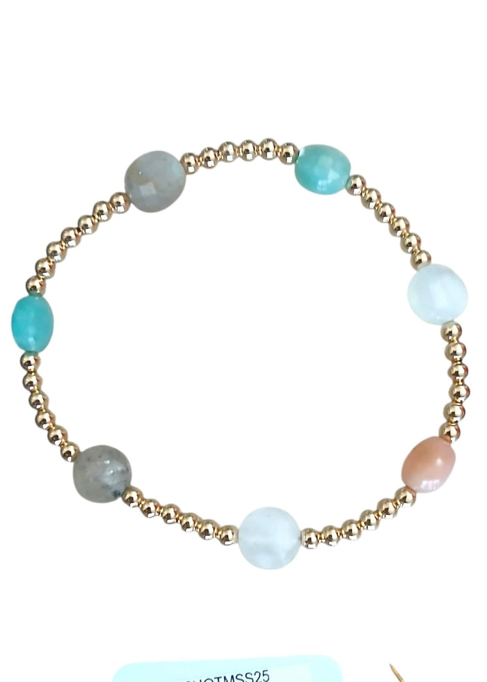 Admire Gold 3mm Bead Bracelet - Hot Mess e.newton Designs BRACELET