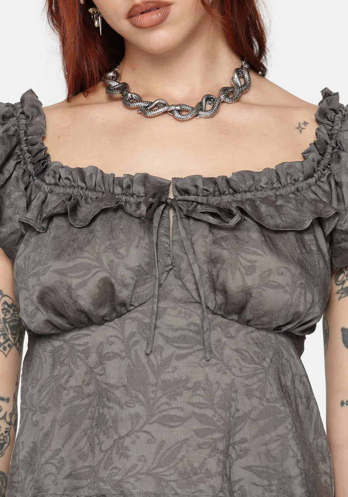 Ailsa Jacquard Milkmaid Top