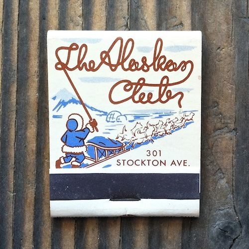 ALASKAN CLUB Eskimo Matchbook 1950s