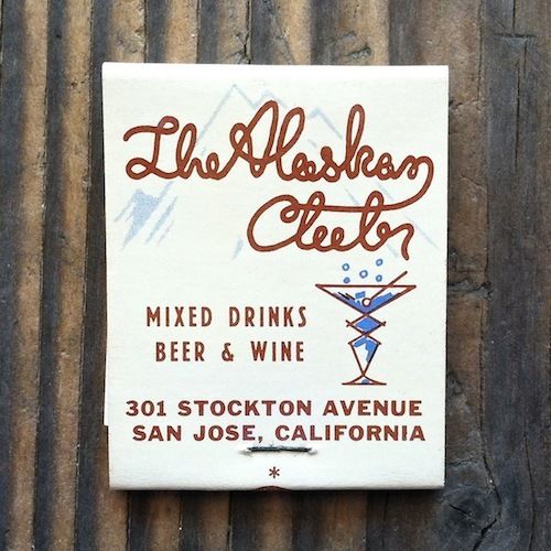 ALASKAN CLUB Eskimo Matchbook 1950s