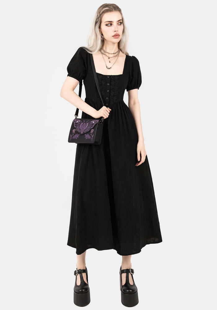 Alder Cotton Detail Midaxi Dress