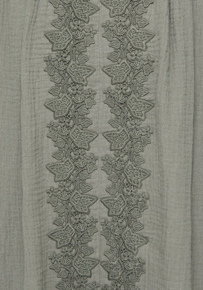 Alder Cotton Ivy Detail Midi Skirt