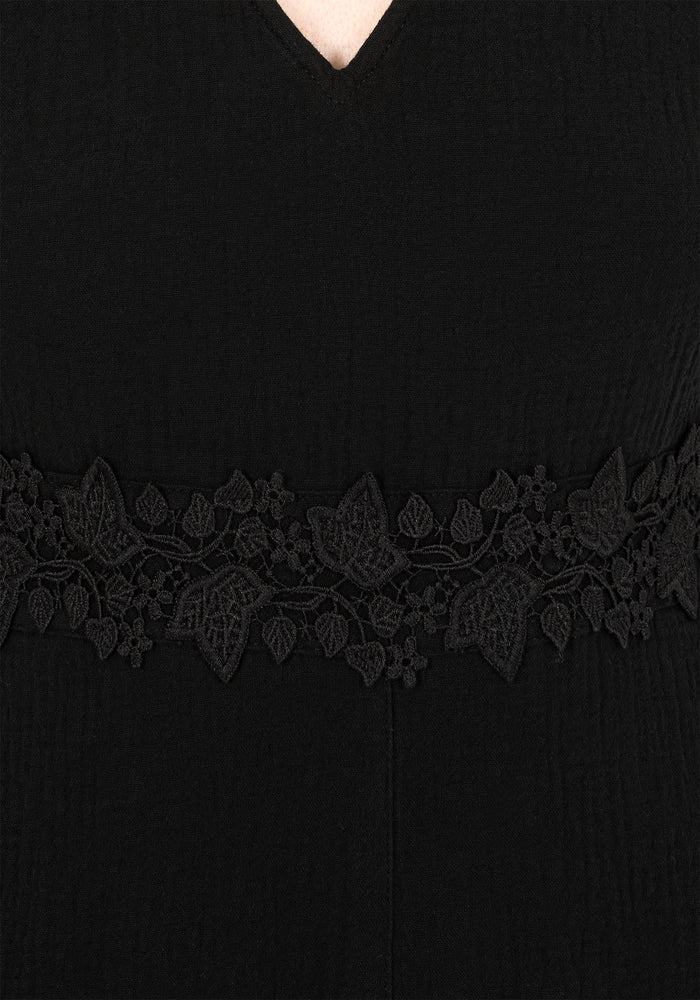 Alder Cotton Ivy Detail Playsuit