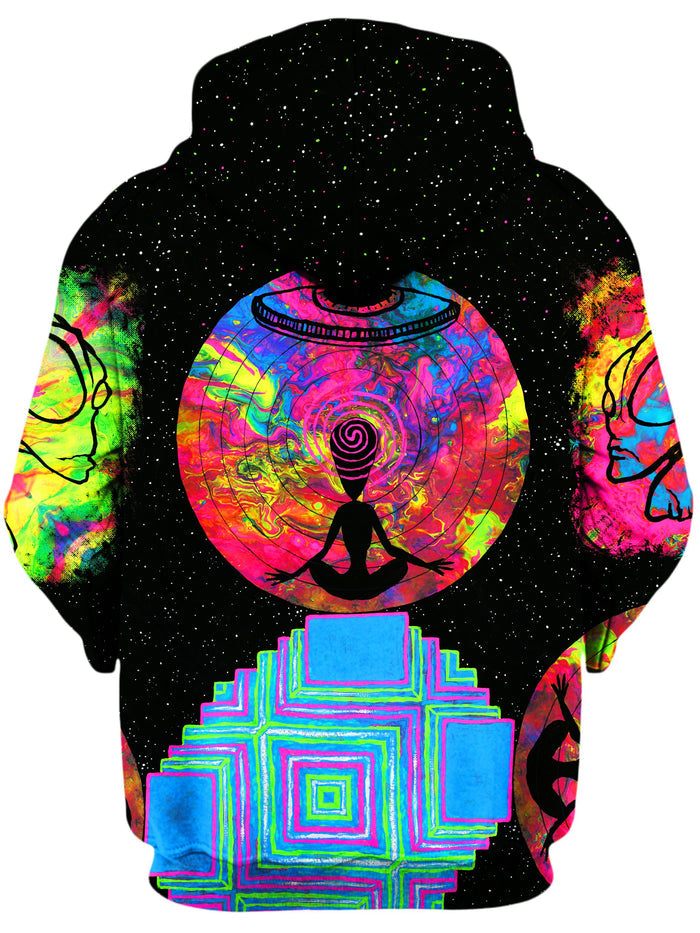 Alien Meditate Unisex Zip-Up Hoodie Set 4 Lyfe Epic Hoodie