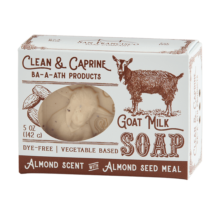 Almond Goat Milk 5oz pressed bar soap San Francisco Soap / Man Bar Soap