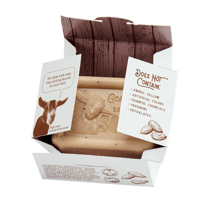 Almond Goat Milk 5oz pressed bar soap San Francisco Soap / Man Bar Soap