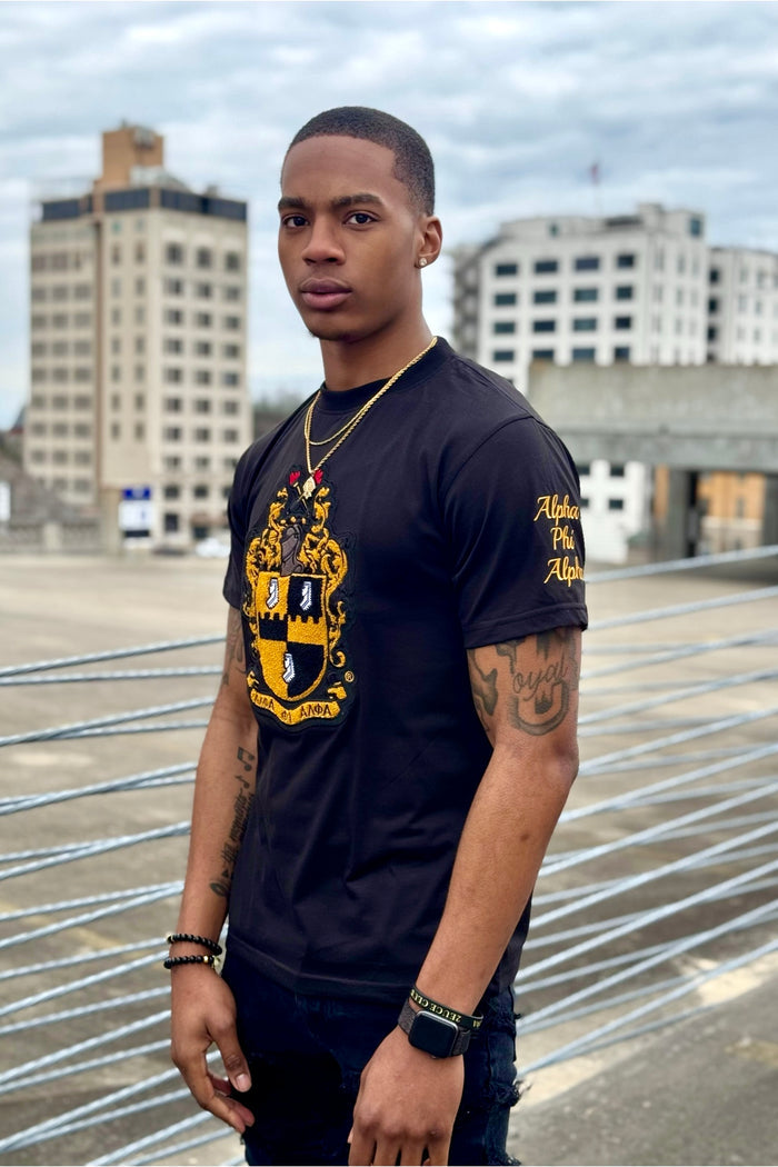 Alpha Big Shield Chenille Tee