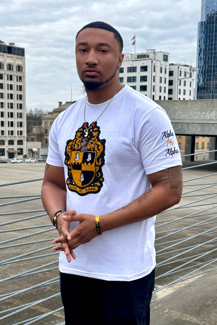 Alpha Big Shield Chenille Tee