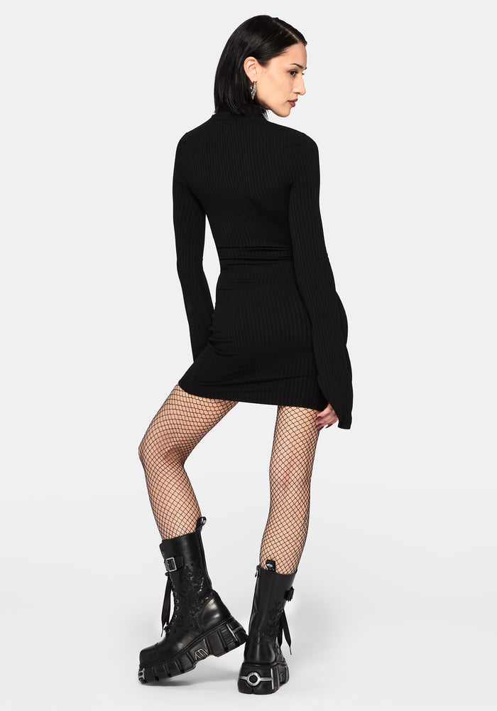 Amata Flared Sleeve Mini Dress