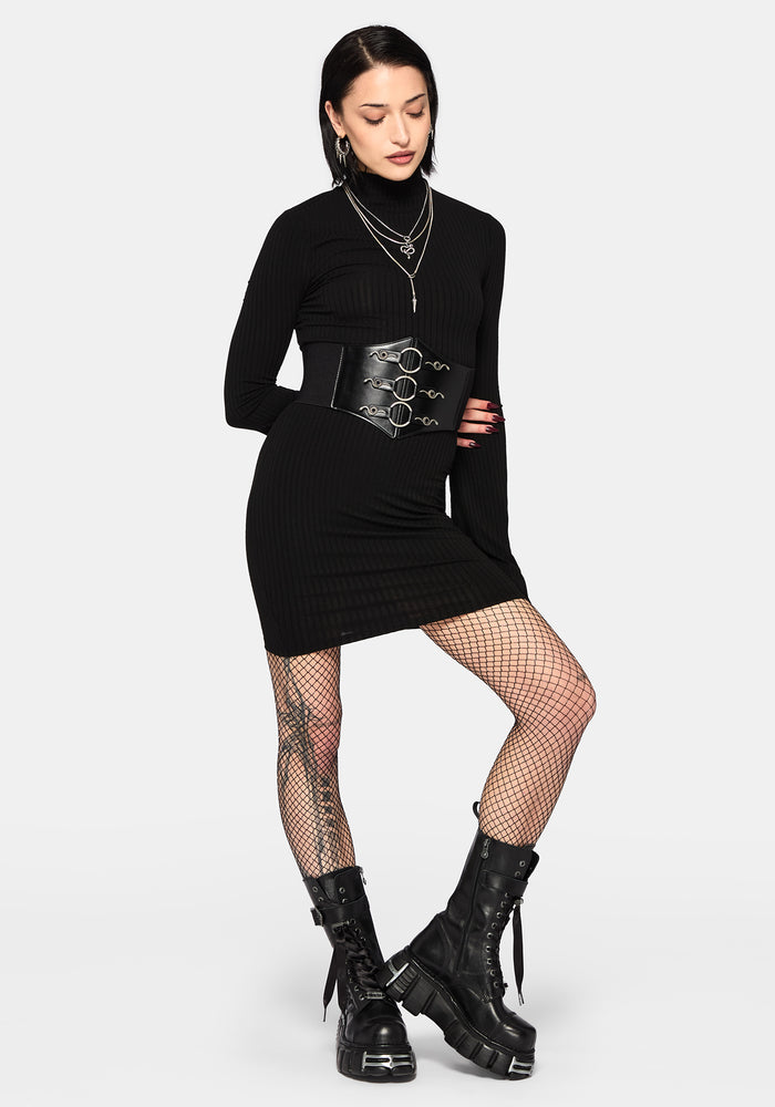 Amata Flared Sleeve Mini Dress