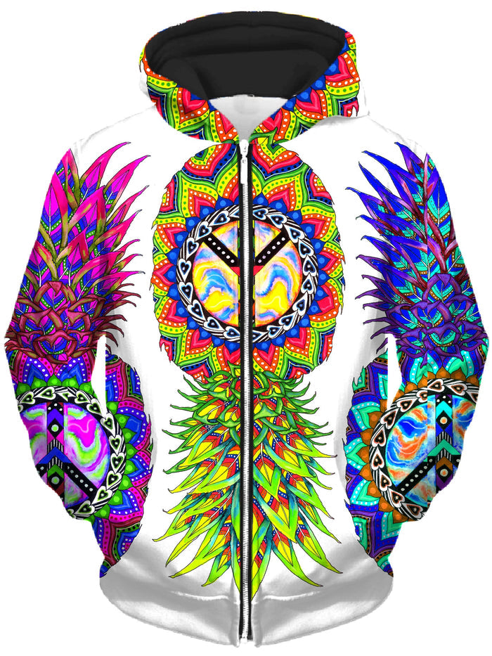 Ananas Trio Unisex Zip-Up Hoodie Svenja Jodicke Epic Hoodie