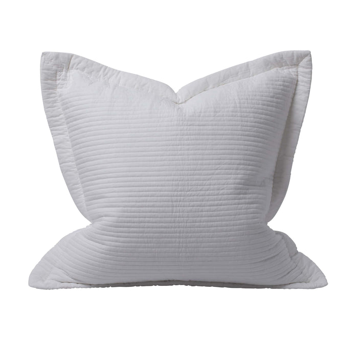Angads - 60x60 Elegance European Pillowcase - White