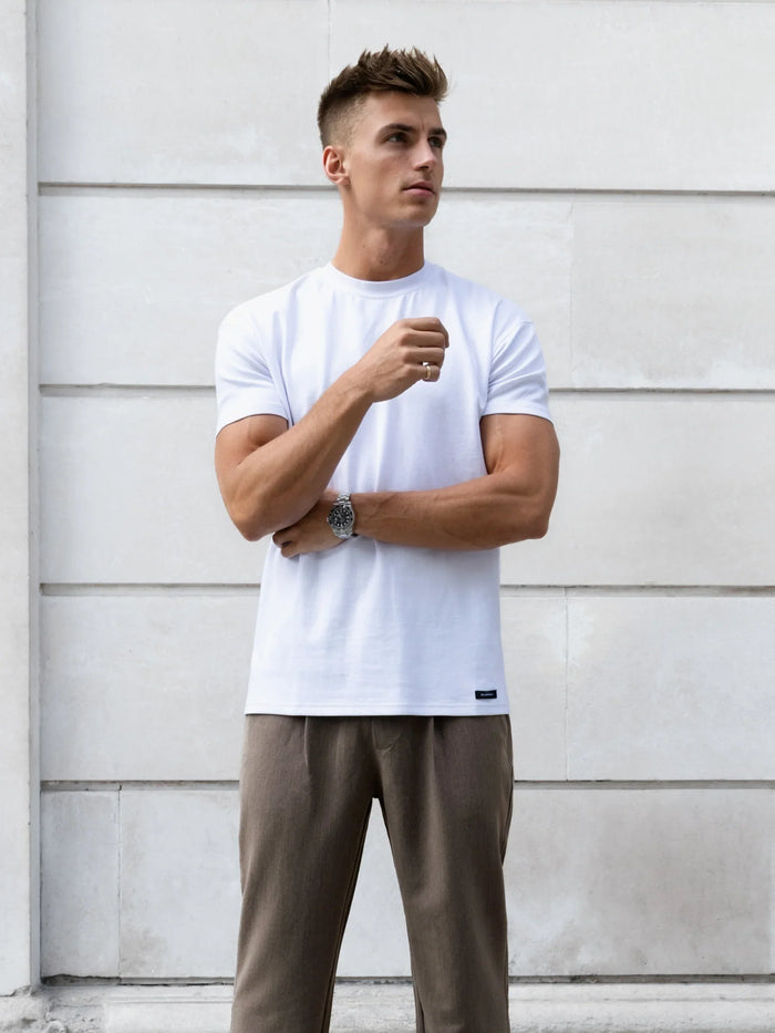 Anston Stretch Chinos - Brown