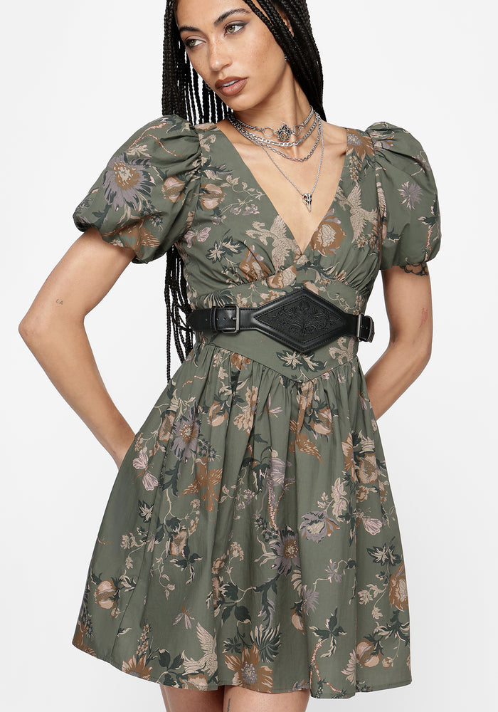 Antihero Embroidered Diamond Centre Waist Belt