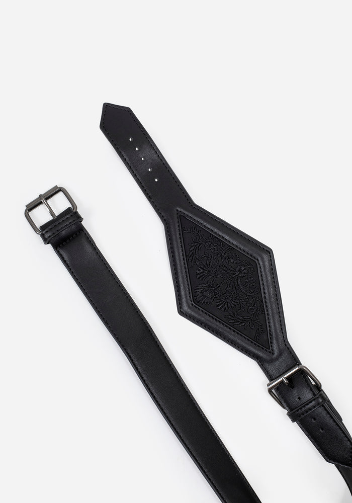 Antihero Embroidered Diamond Centre Waist Belt