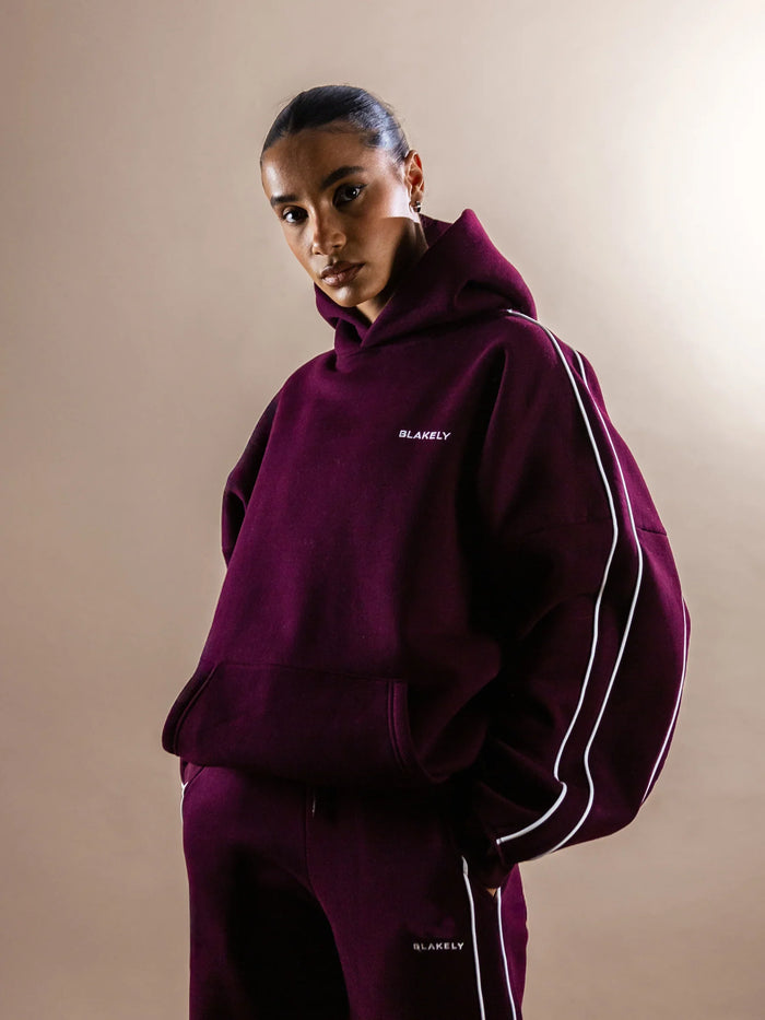 Apex Lifestyle Oversized Hoodie - Dark Cherry