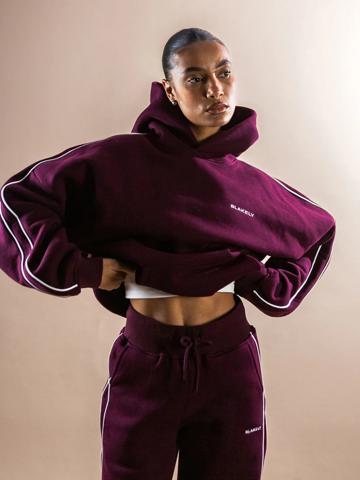 Apex Lifestyle Wide Leg Sweatpants - Dark Cherry