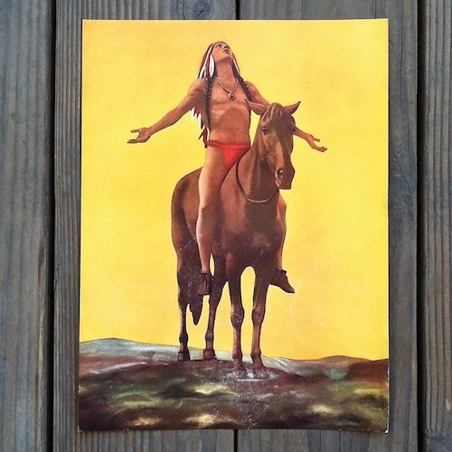 APPEAL TO THE GREAT SPIRIT Lithograph Western Print 1920s