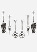 Arbor Coffin Charm Hoop Earrings Set
