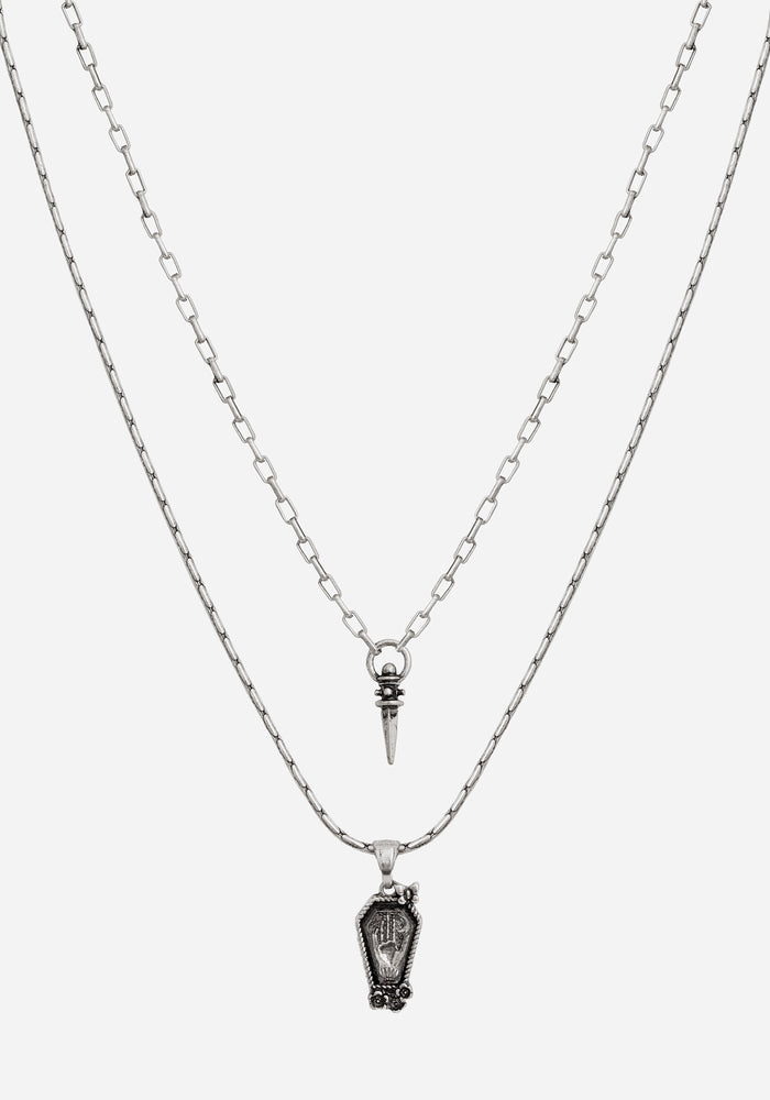Arbor Coffin Pendant Necklace