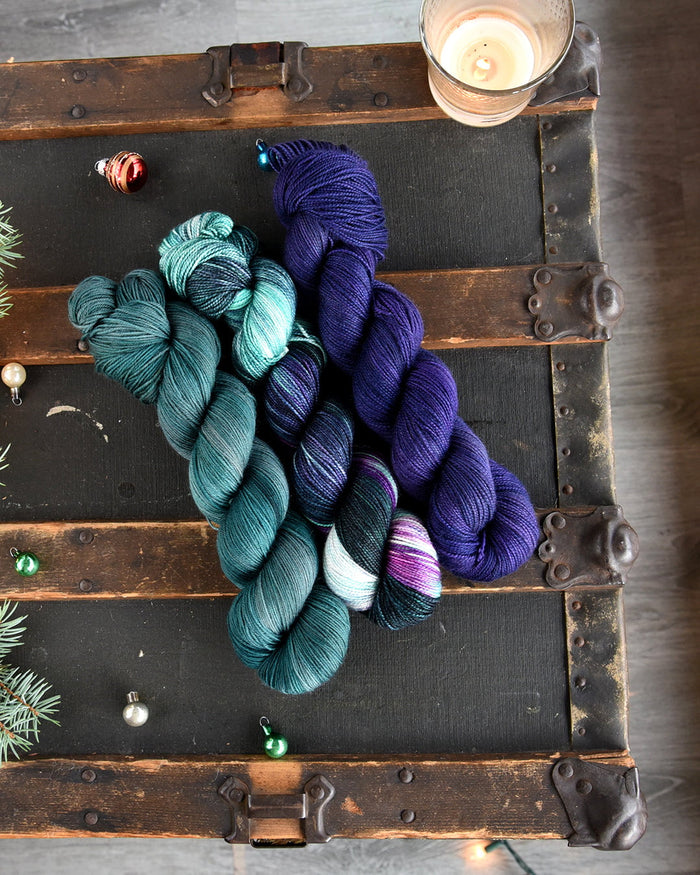 Destination Yarn fingering weight yarn Arctic Sky