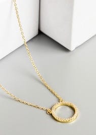Art Circle Necklace 18k Meghan Browne Design Necklaces Gold