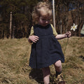 Aspen Baby & Kids Dress - Linen - Midnight