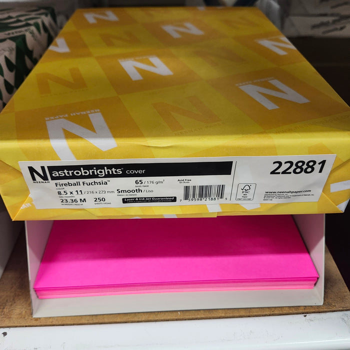 Astrobright Fireball Fuchsia 65# Cardstock