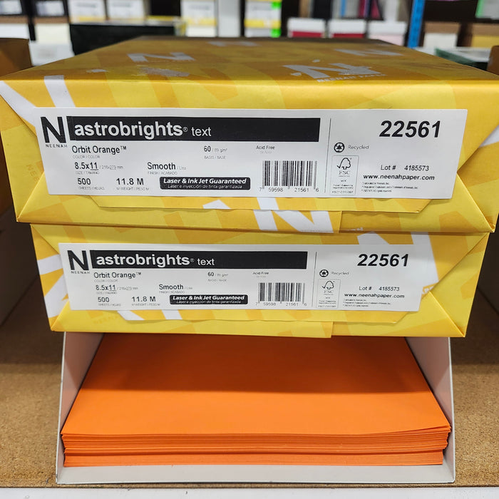 Astrobright Orbit Orange 60# Text
