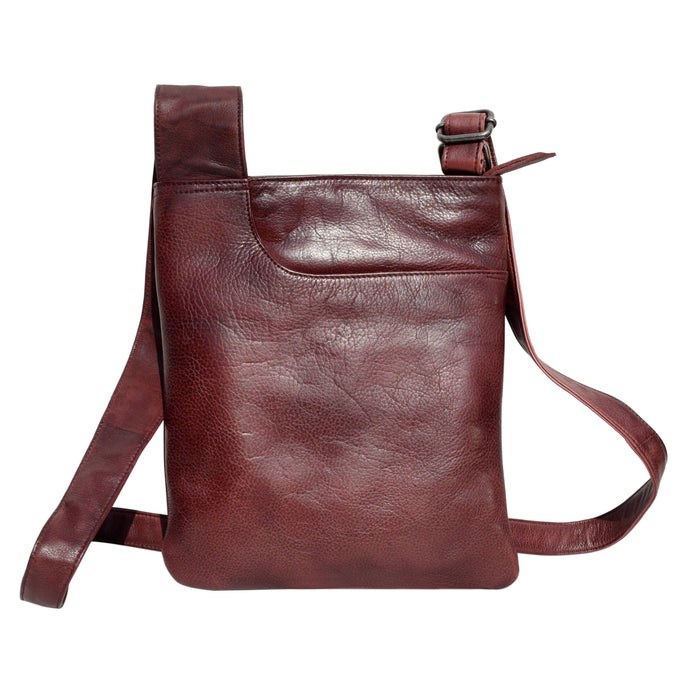 Athena Handcrafted Leather Crossbody Bags: Cognac Latico Leathers