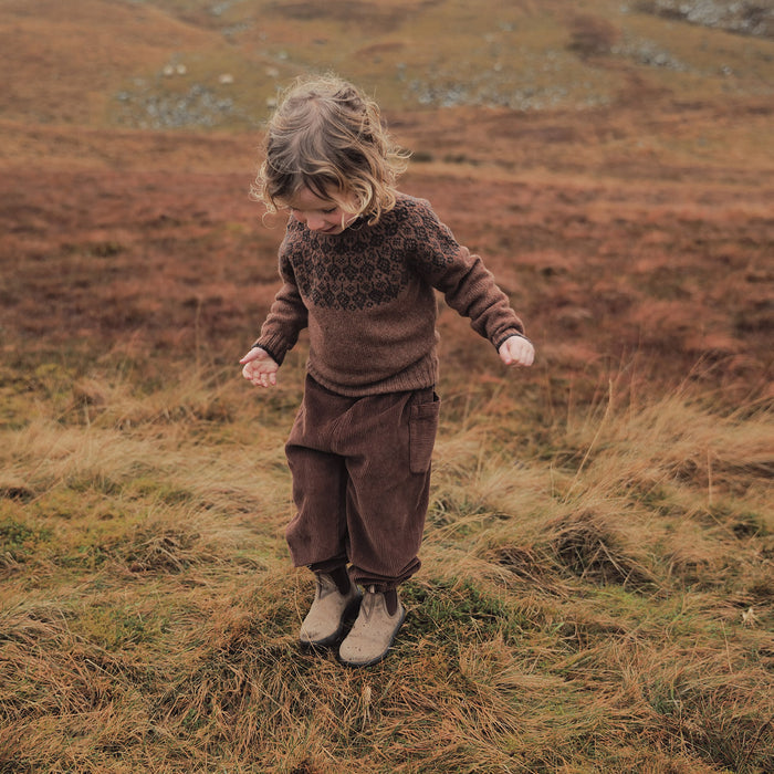 Autumn Baby & Kids Sweater - Superfine Lambswool - Hazelnut