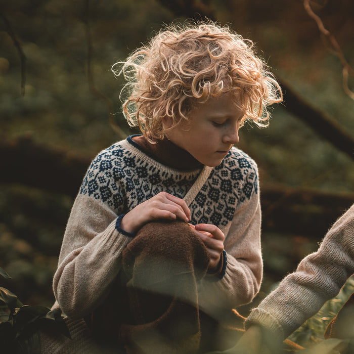 Autumn Baby & Kids Sweater - Superfine Lambswool - Oat