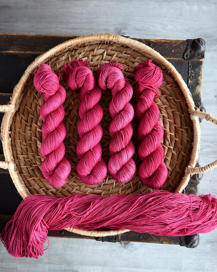 Destination Yarn fingering weight yarn Azalea - Dyed to Order