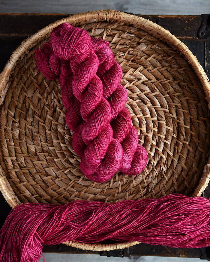 Destination Yarn fingering weight yarn Azalea - Dyed to Order