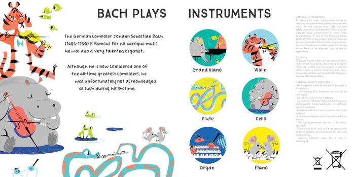 Baby Bach: A Classical Music Sound Book (With 6 Magical Melodies) by Little Genius Books: Board Books; 14 pages / English Simon & Schuster
