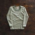 Baby & Kids Merino Wool LS Top - Sage Green Melange/Natural